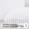 Decorative Throw Pillow Covers 18x18 Set of 2, Soft Plush Flannel Double-Sided Fluffy Couch Pillow Covers for Sofa Living Room Home Decor, White